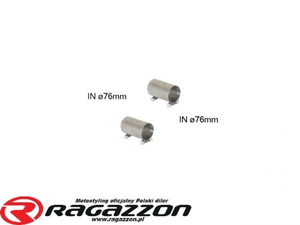 Złączka adapter przejściówka wydechu RAGAZZON EVO ONE LINE sportowy wydech
