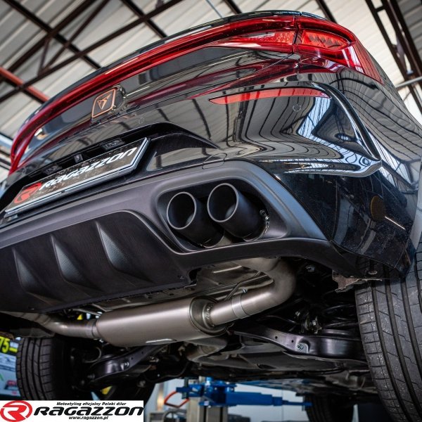 Podwójny tłumik końcowy Cupra Leon 2.0TSI 180kW RAGAZZON BLACK sportowy wydech