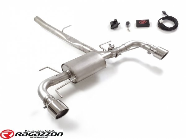 Tłumik końcowy z zaworem Chevrolet Camaro 2.0T RAGAZZON sportowy wydech