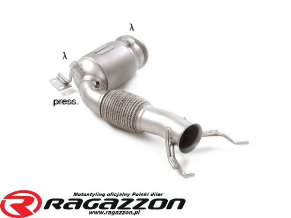Katalizator metaliczny 200cpsi BMW F44 M235i xDrive 2020 - 10/2020 RAGAZZON sportowy wydech