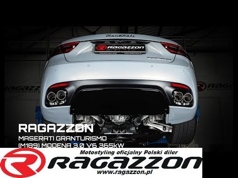 Tłumik końcowy z zaworem Maserati GranTurismo Mk2 Modena 3.0 V6 RAGAZZON STAL sportowy wydech