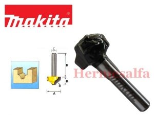 FREZ DO DREWNA KSZTAŁTOWY DO NAROŻNIKÓW R4 6mm MAKITA D-09357