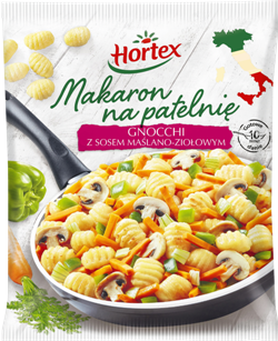 [HORTEX] Makaron gnocchi z sosem maślano ziołowym 450g /8szt