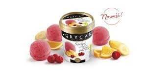 9220 Lody GRYCAN Sorbet malina banan pomarancza 500ml 1x6