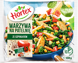 1158 Hortex WNP Warzywa Na Patelnię ze szpinakiem 450g 1x14