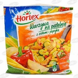 1224 Hortex WNP Warzywa Na Patelnię ziołami i papryką 400g 1x14