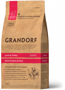  Grandorf Adult Medium Maxi Dog - Lamb & Turkey 1kg