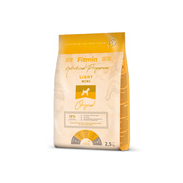 opakowanie suchej karmy Fitmin dog mini light 2,5kg
