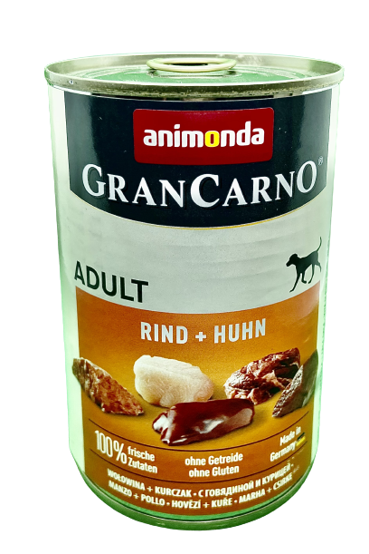 Puszka karmy Animonda Gran Carno wołowina + kurczak Adult