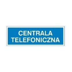 Znak CENTRALA TELEFONICZNA 801-83 P.Z.