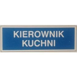 Znak KIEROWNIK KUCHNI 801-68 F.Z.