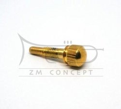 ZM CONCEPT śrubka ogranicznika krąglika 3 wentyla trąbki STOMVI pozłacana, ZMC746