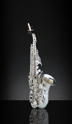 RAMPONE&CAZZANI saksofon sopranowy R1 JAZZ, 2004/J/AG, zagięty, Vintage Silver