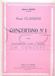 Classens, Henri: Concertino Nr. 1 op .85,1: na saksofon altowy i fortepian