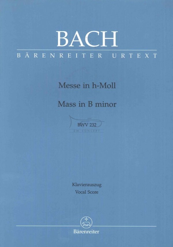 Bach Johann Sebastian: Msza h-moll, BWV232 (vocal score)