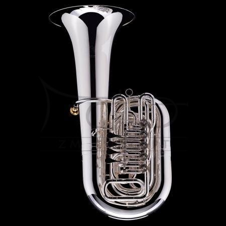 WESSEX tuba C Mahler model TC470S posrebrzana, 4/4, wentyle obrotowe, z futerałem
