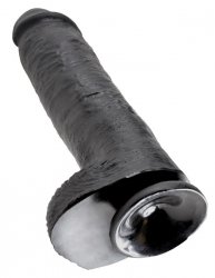King Cock 11 Cock with Balls Black