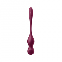 Satisfyer wibrujące kulki Love Birds Vary Connect App wine red
