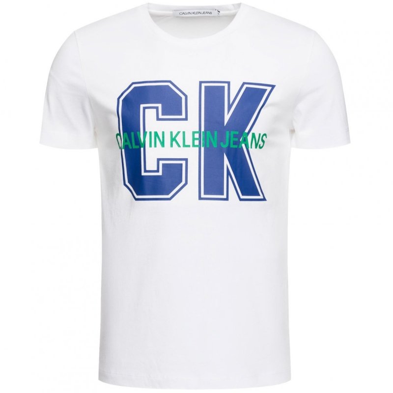 Calvin Klein Jeans koszulka t-shirt męski biały Varsity J30J313241