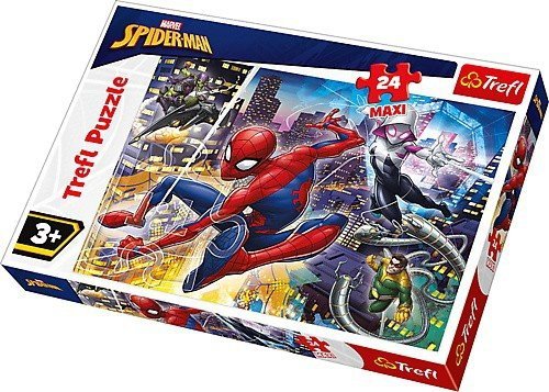 Puzzle 24 Maxi Trefl 14289 Nieustraszony Spider - Man
