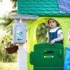 FEBER Domek ogrodowy Eco Karmnik Segregacja Odpadów Imitacja Panelu Słonecznego
