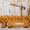 WOOPIE  Samochód Ciężarowy 6w1 Zestaw Budowy Dźwig Resoraki Akcesoria