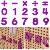 MASTERKIDZ Zestaw Cyferek i Znaków do Nauki Liczenia i Matematyki do Paneli Ściennych STEM 82 el.
