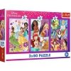 Trefl Puzzle 3x80 elementów Księżniczki i przyjaciółki Disney