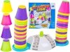 Edukacyjna gra zręcznościowa Stacking Game, Zbuduj wieżę, Układanka, Kolorowe kubeczki