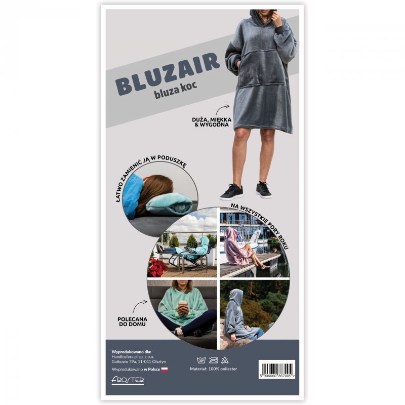 Bluzair - Bluza koc - Czarny
