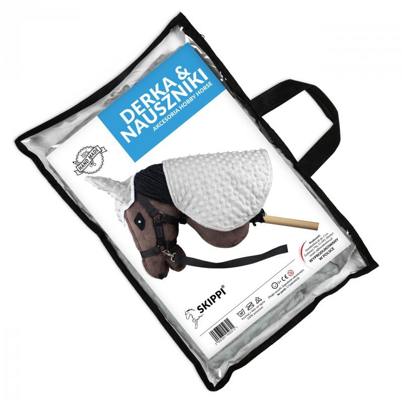 Derka i nauszniki Skippi dla Hobby Horse - szara