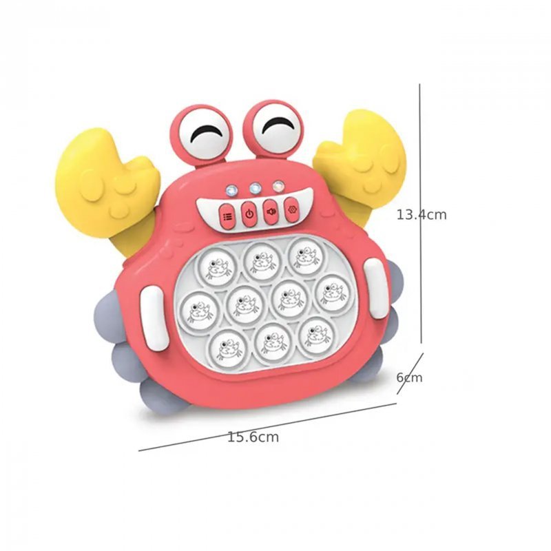 WOOPIE Gra POP IT Elektroniczna Antystresowa Zręcznościowa Krab Czerwony