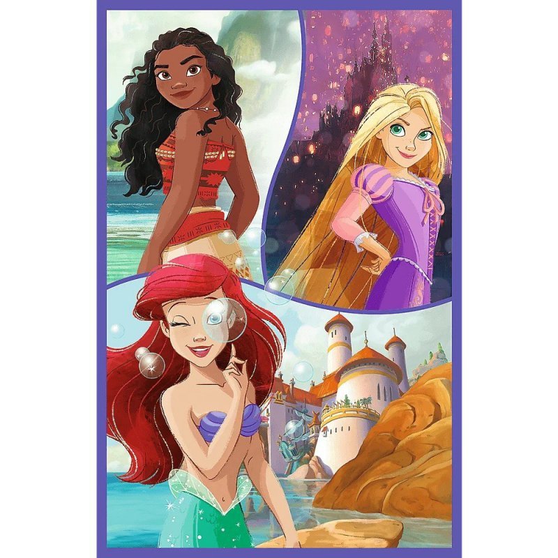 Trefl Puzzle 3x80 elementów Księżniczki i przyjaciółki Disney