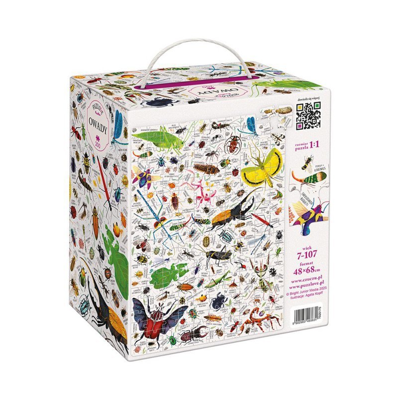 CzuCzu Puzzle Puzzlove Owady 200 elementów