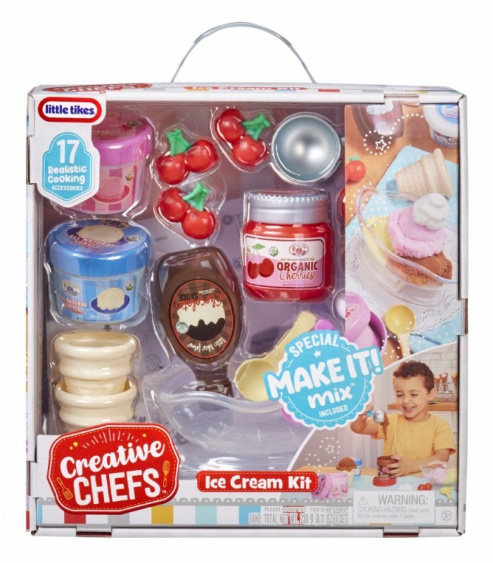 Little Tikes Zestaw do lodów Creative Chefs + 17 akcesoriów