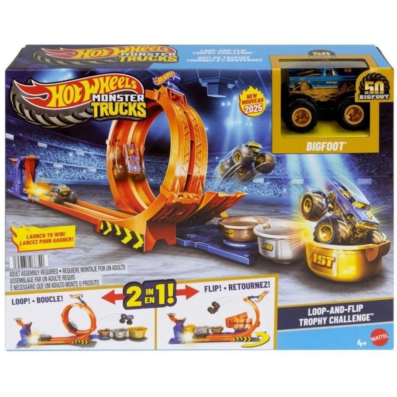 Hot Wheels City Skok po trofeum + monster truck