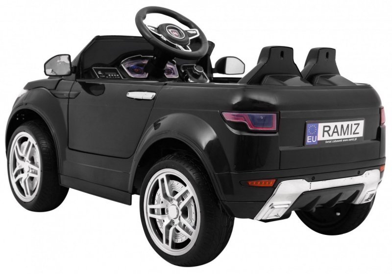 Autko Rapid Racer elektryczne dla dzieci, Czarny SUV + Pilot
