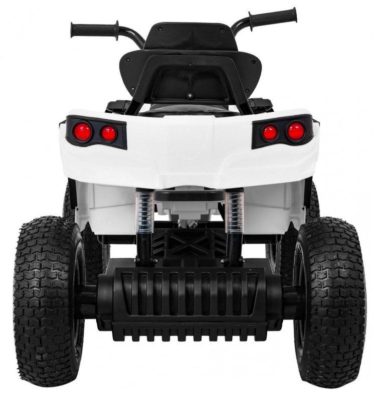 Quad ATV Air na akumulator dla dzieci Biały + Koła pompowane + Radio MP3 + Wolny Start