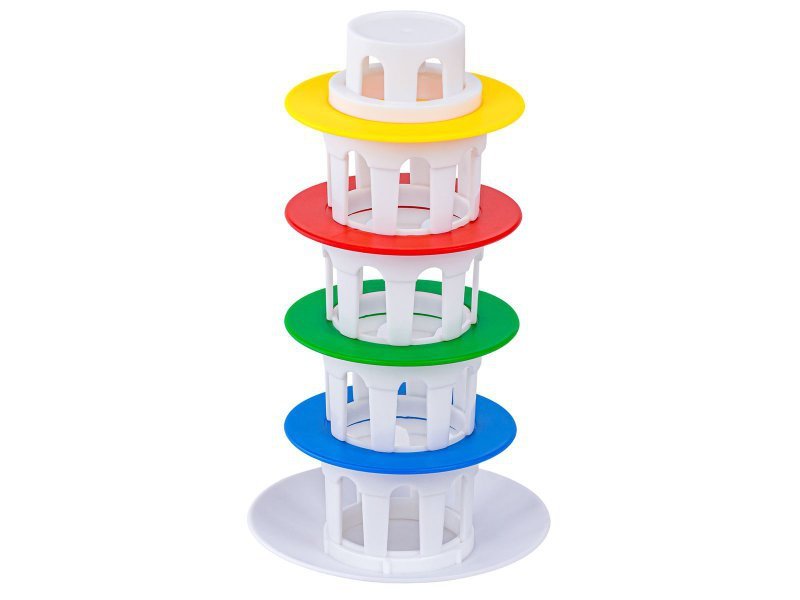 Rodzinna gra zręcznościowa CHWIEJNA WIEŻA &quot;Wobbly Tower&quot; Ruchoma, krzywa wieża