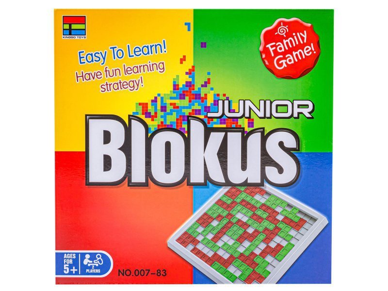 Strategiczna gra logiczna &quot;BLOKUS JUNIOR&quot; Układanka, Plansza + Klocki