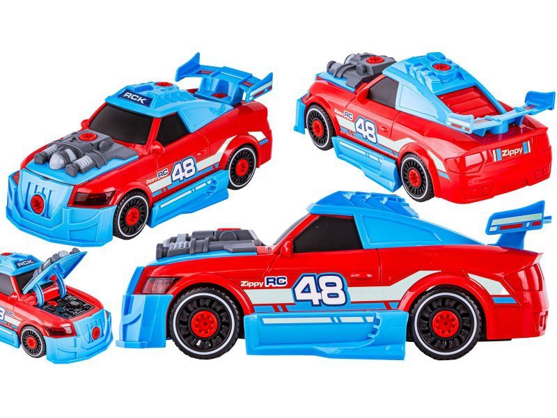Sportowy Samochód do rozkręcania i skręcania 2w1 TUNING + Wkrętarka