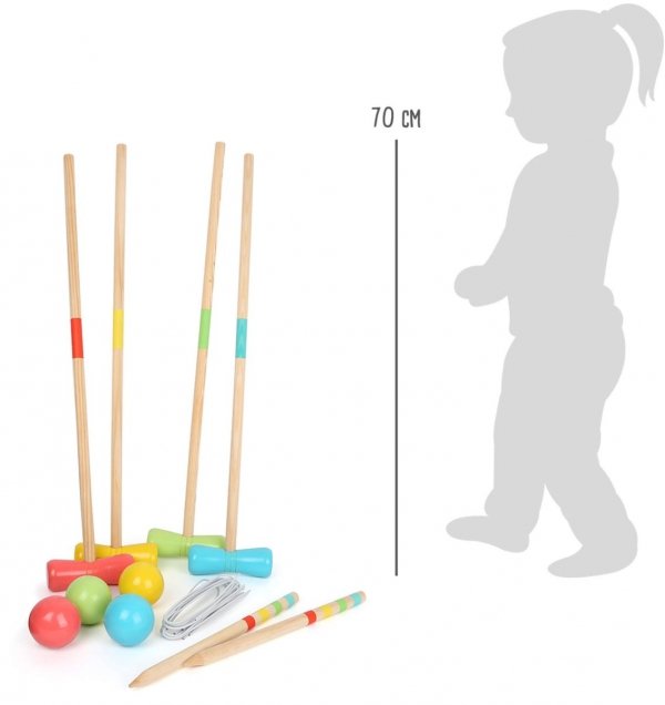 SMALL FOOT Croquet „Active“ - gra w krykieta dla dzieci
