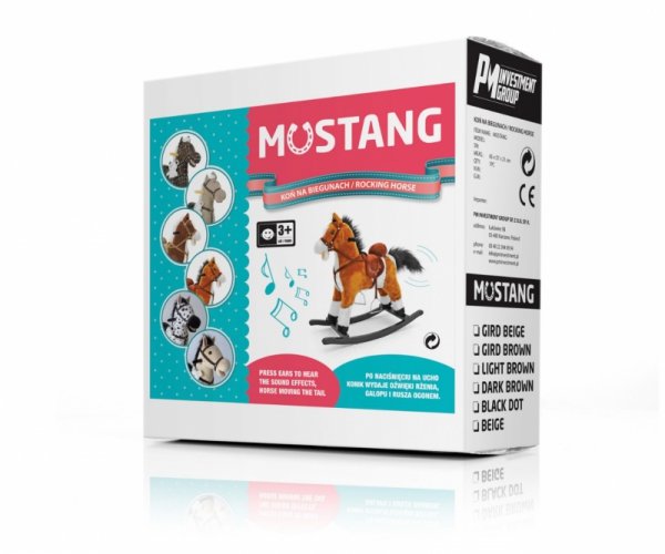Koń Mustang jasny brąz