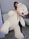 DUŻY MIŚ PLUSZOWY MASKOTKA GIGANT 190 cm BEŻOWY