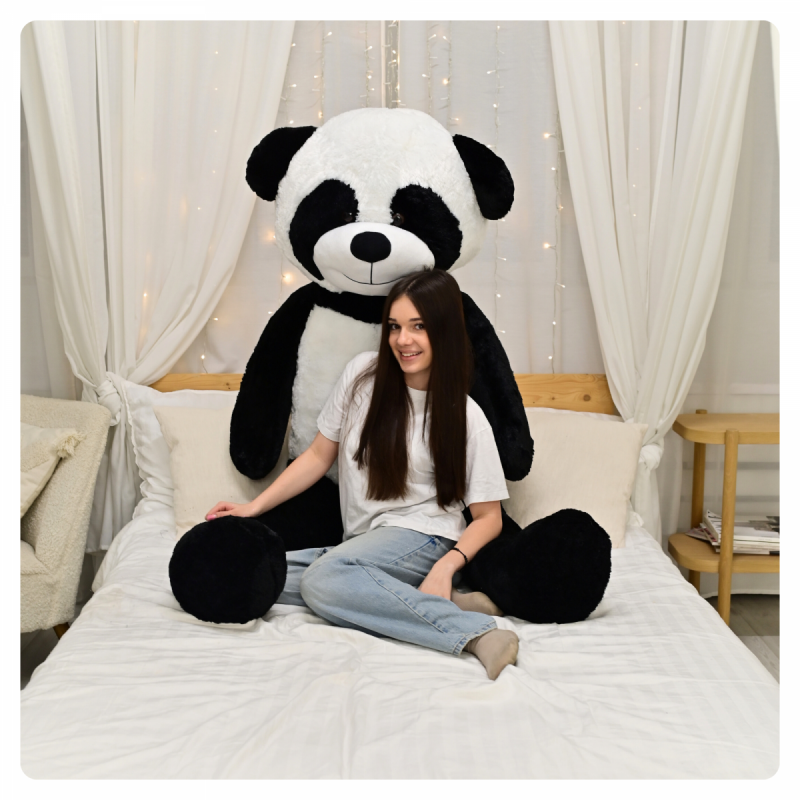 DUŻY MIŚ PLUSZOWA PANDA XXL 220cm MASKOTKA GIGANT