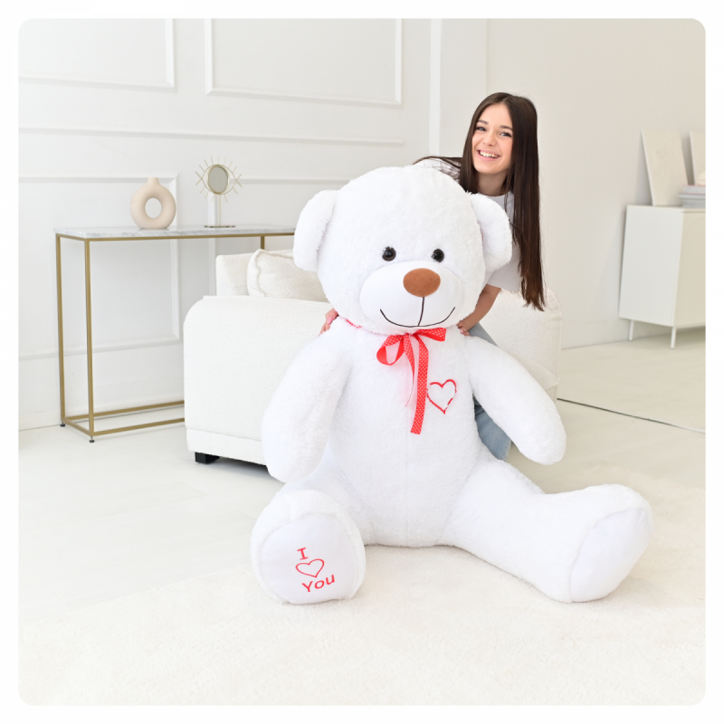 Miś Gigant 190 cm. BIAŁY