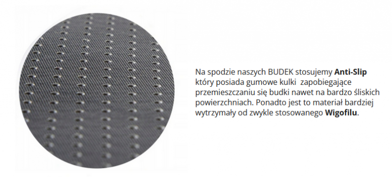 BUDKA DLA PSA 45 X 49 X 36 - SZARY SZTRUKS