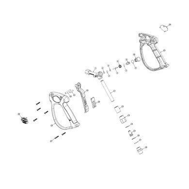 Pistolet MV925 3/8&quot; M - 1/4&quot; F obrotowy