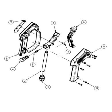 Pistolet ST-2300 3/8&quot; F - 1/4&quot; F - weep