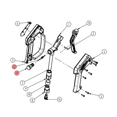 Komplet naprawczy-pistolet ST-2300 FS, Easywash FS